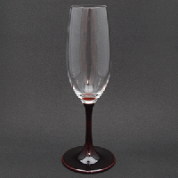 山久漆工　JAPAN Glass(シャンパングラス/溜漆)