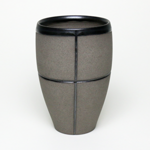 御茶碗屋つきの虫　MUSHITARO 黒薩摩ビアカップ CROSS (O型)