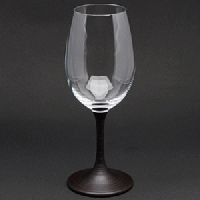 山久漆工　JAPAN Glass(白ワイングラス/とぎかすり)