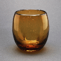 ガラス工房清天　気泡タルグラス(琥珀)