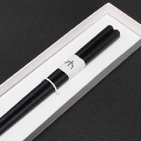 輪島キリモト　蒔地楕円箸 (黒)