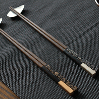 土直漆器　一文字箸 流星 金&銀　/夫婦セット
