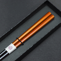 土直漆器　極細箸 光輪(小)