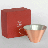 織田幸銅器　RED&WHITE　アイスコーヒーカップ(マット)