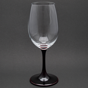 山久漆工　JAPAN Glass(白ワイングラス/溜漆)
