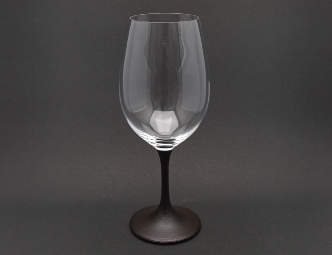 山久漆工　JAPAN Glass(赤ワイングラス/とぎかすり)