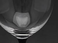 山久漆工　JAPAN Glass(赤ワイングラス/とぎかすり)