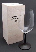 山久漆工　JAPAN Glass(赤ワイングラス/とぎかすり)