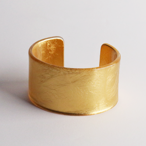 箔座　金沢箔　アクリルバングル (純金プラチナ箔 永遠色)