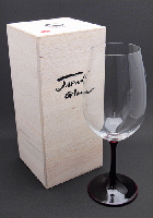 山久漆工　JAPAN Glass(赤ワイングラス/溜漆)