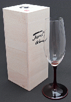 山久漆工　JAPAN Glass(シャンパングラス/溜漆)