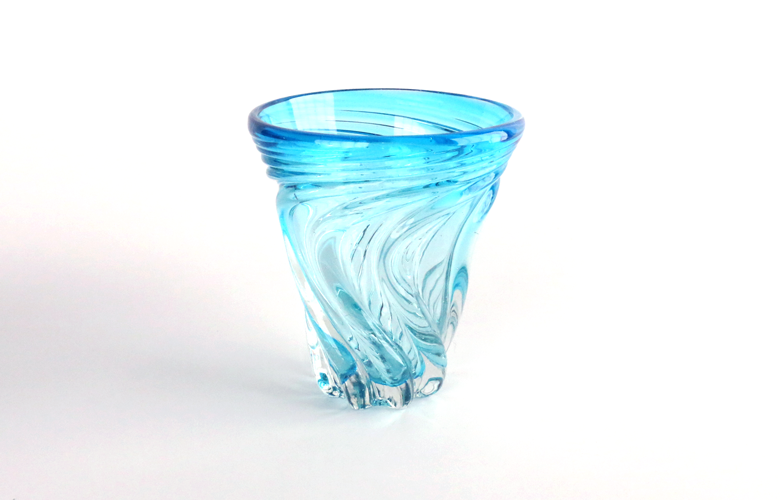 ガラス工房清天　Sモールグラス(水色)