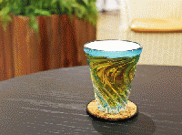 ガラス工房清天　Sモールグラス(水色)