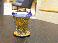 ガラス工房清天　Sモールグラス(青)