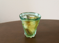 ガラス工房清天　Sモールグラス(緑)