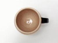 御茶碗屋つきの虫　ラウンドマグカップ 染貫(紅)