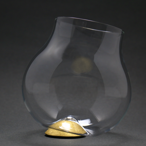 四津川製作所　喜泉 KISEN Wine glass AROWIRL Burgundy_GOLD