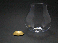 四津川製作所　喜泉 KISEN Wine glass AROWIRL Burgundy_GOLD