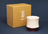 四津川製作所　喜泉 KISEN Guinomi Sake Cup BAMBOO (BENGARA RED)