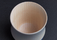 四津川製作所　喜泉 KISEN Guinomi Sake Cup BAMBOO (TURQUOISE BLUE)