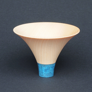 四津川製作所　喜泉 KISEN Guinomi Sake Cup FUJI (TURQUOISE BLUE)