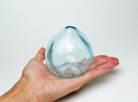 glass32　うずいちりん (水色)