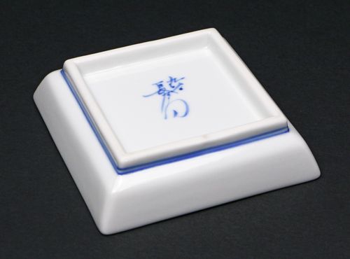 忠之助商店 / 上出長右衛門窯 角小皿 金彩瓔珞手