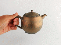 御茶碗屋つきの虫　RoundPot (金耀黒)