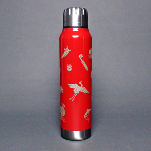 土直漆器×サーモマグ　漆アンブレラボトル | URUSHI UMBRELLA BOTTLE 宝尽くし 朱